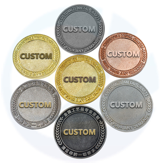 Neue angepasste runde Kupfer Zink -Legierung Blank Gold Metal Game Stamping Challenge Coin für Gravur -Token