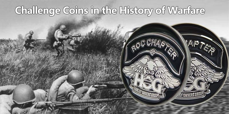 Fordern Sie Münzen in der Geschichte der Kriegsführung heraus 