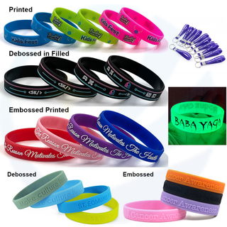 Personalisierte Tinte injiziertes Handgelenkband Gummi -Armband Custom Logo Silikon Armband für Werbe- und Geschäftsingenieurwesen