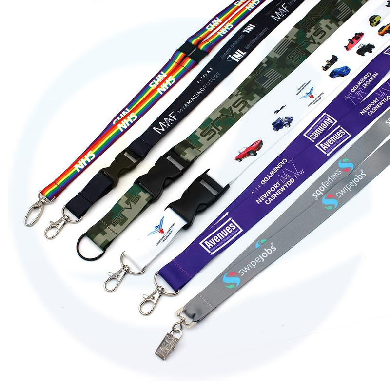 Polyester -Sublimation Lanyards mit Logo -Brauch