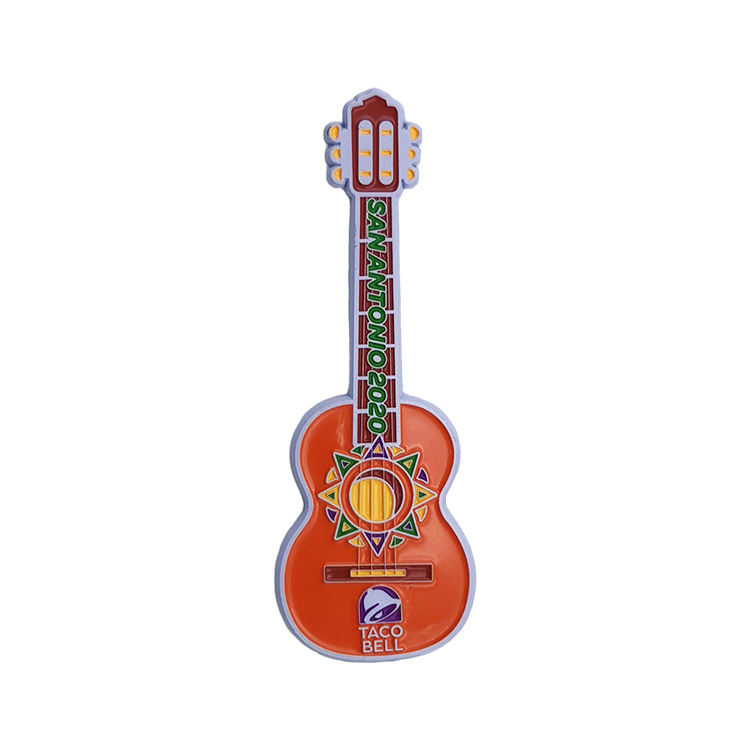 Hersteller benutzerdefinierter personalisierter weicher Emaille Musik Akustischer E -Gitarren -Revers -Pin