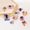 Modeschmuck Broschen USA Amerikanische Flagge Brosche Kristall Insektenbroche Pin Schmuckdesigner Custom Broschen für Frauen