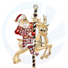 Customized Christmas Emblem, Urlaubsdekoration 3D -Stifte, Reversnadel