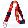 Großhandel Bieröffner Lanyard Keychain Sublimation Polyester Custom Flaschenöffner Lanyard Lanyard