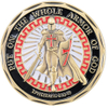 Bulk Custom Metall Zink Legierung 3d Emaille Souvenir Ganze Rüstung Gottes Münzritter Templer Herausforderung Münze