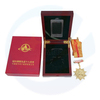 Fabrikdesign und von Honor Wood Vollspiegel Goldmedaille Custom Finisher Medaillen mit Geschenkbox