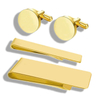 Gold Sterling Silber Blankes Messing Großhandel Edelstahlkrawatte Clip Luxusmanschette Links Set benutzerdefinierte Manschettenknöpfe für Männer