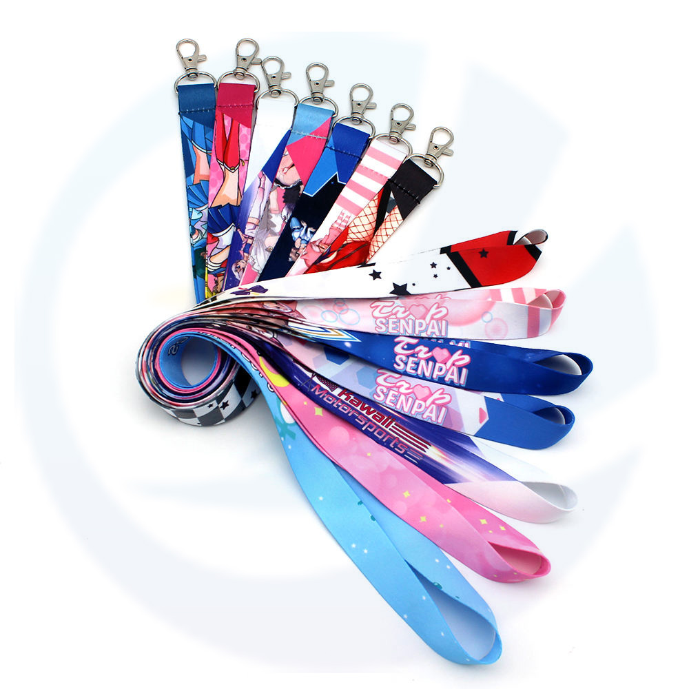 Polyester -Sublimation Lanyards mit Logo -Brauch