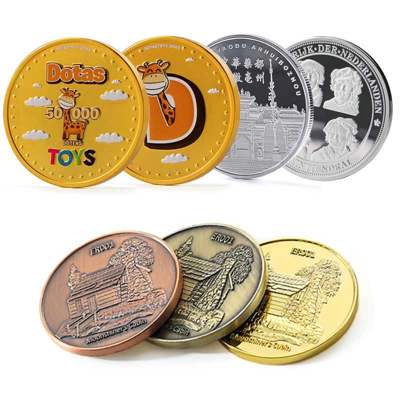 Monedas kostenloses Design Stempel stirbt 3d Zinklegungs -Challenge -Münzmünzen benutzerdefinierte gravierbare Metallmünzen Doppelte Gedenksouvenirmünze