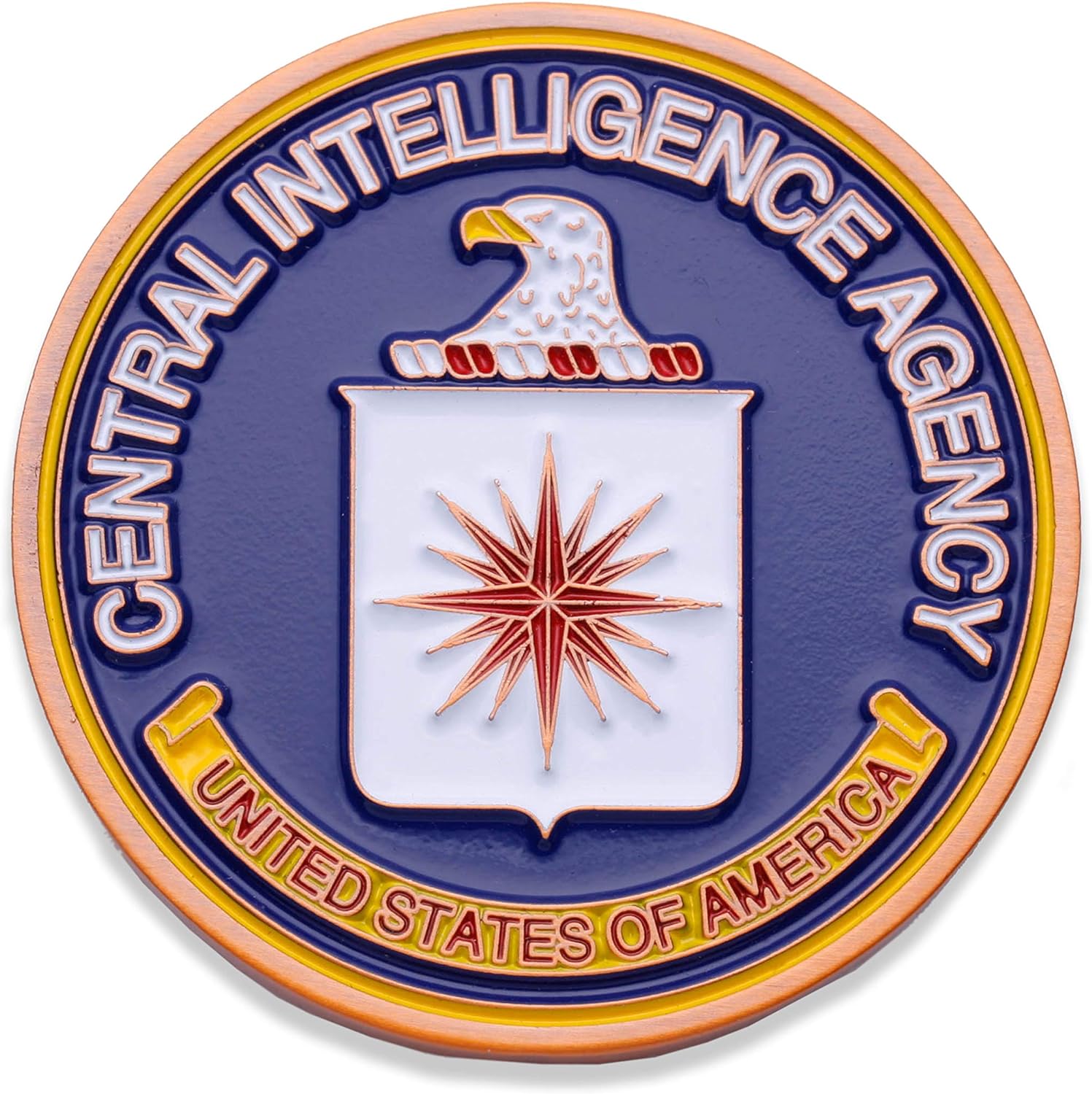 Custom USA Government Department Central Intelligence Agency Challenge Münzmetall CIA FBI DEA Challenge Coin