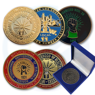 Benutzerdefinierte personalisierte Militärkommando Münzen benutzerdefinierte IBEW Challenge Münzen