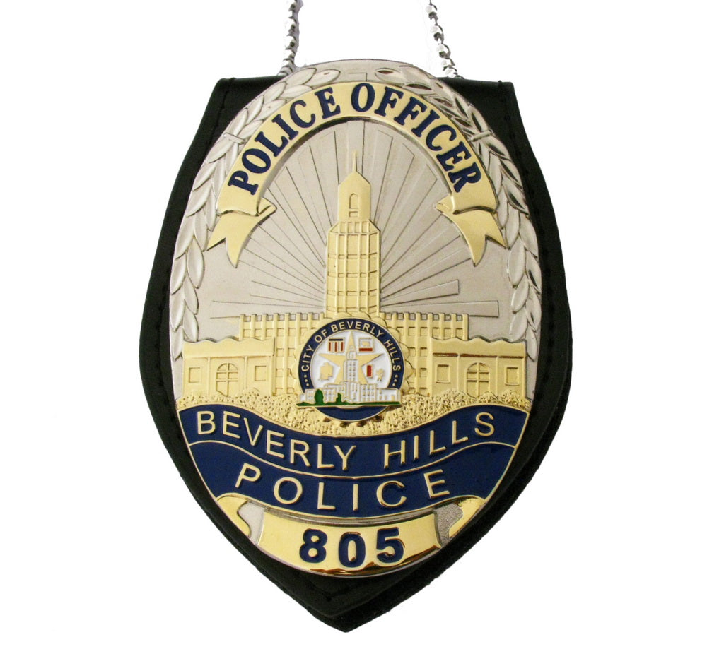 BHPD Beverly Hills Polizist Abzeichen Replik Film Requisiten mit Nr. 805