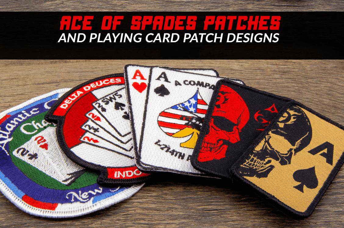 Ace of Spades Patches und Karten -Patch -Designs spielen