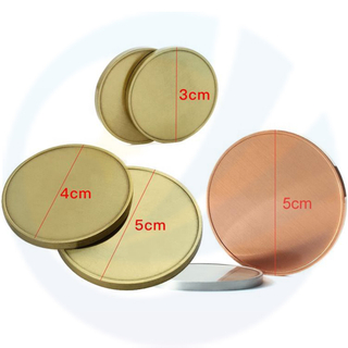 Benutzerdefinierte Logo Gold Silber Kupfer Messing Metall 30mm 40 mm 50 mm Messing Blindmünze für Faserlasergravur