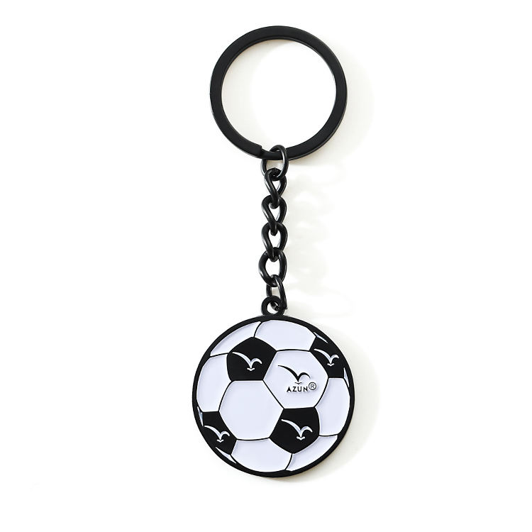 Customized Soccer T -Shirt Metal Keychain für Geschenk