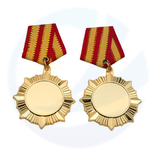 Custom Award -Medaillen Ehren Metallmedaillen -Denkmalabzeichen für Marathon Sportswettbewerb School Games Fußball Tennis Goldmedaille