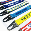 Lanyards Hersteller Großhandel personalisierte Sublimation Polyester Custom Short Keychain Custom Lanyard