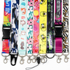 Werbe Sublimation Printing Polyester Lanyards Custom Logo Lanyard Neckriemen mit Clip