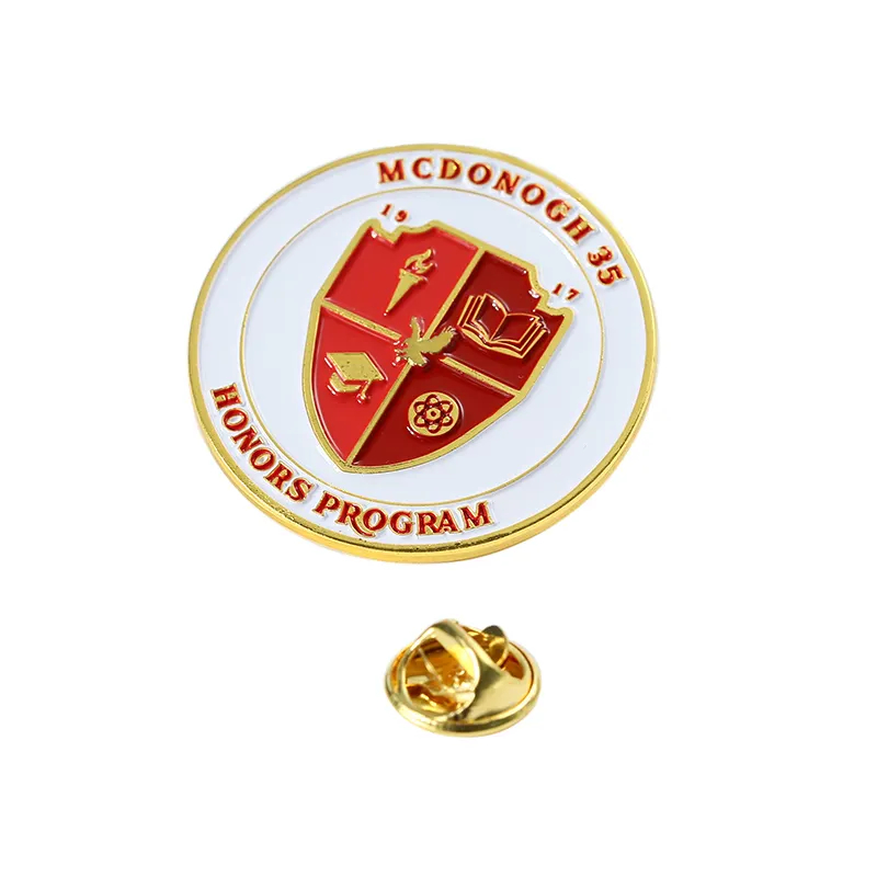 Custom Gold 3D Soft Email Lapel Pins McDonald's Honors Program, Abschluss, Schule, Aktivitäten Souvenirs Wäschehutstifte