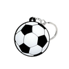 Benutzerdefinierte PVC Sport Rugby Baseball Fußballschlüsselkette Schlüsselring 2D Silicon Soft Rubber Football Schlüsselbund