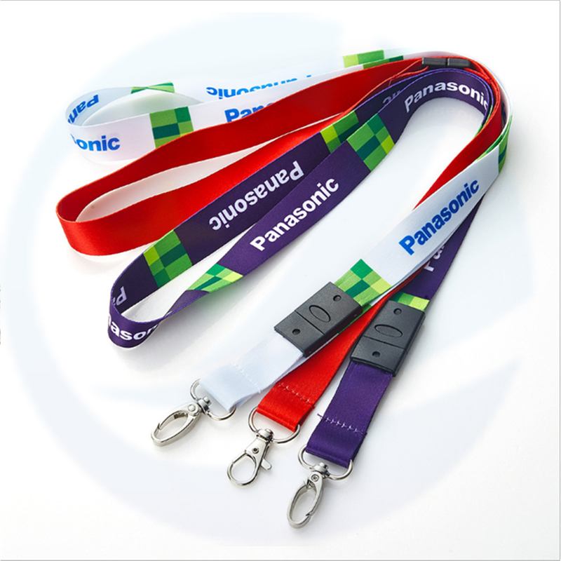 Werbemerkundet Polyester OEM/ODM Sublimation Printing Lanyard und ID -Abzeichenhalshalle Lanyards