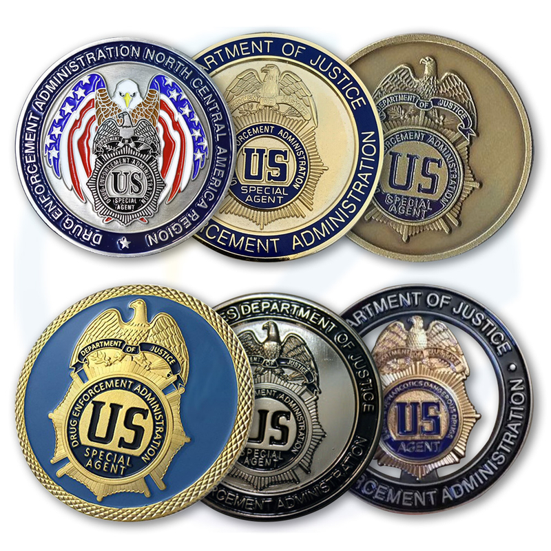 Custom Coin Maker Witzige großartige einzigartige personalisierte personalisierte Polizei US -DEA -Durchsetzungsverwaltung (DEA) Correctional Officer Challenge Coin