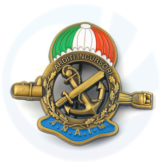 Custom Italy A.N.A.I.M. Associazione Nazionale Arditi Incorsori Marina Marine Military Metal Madge 