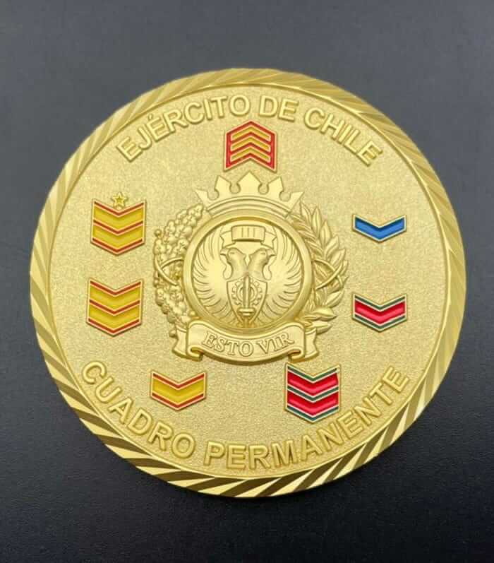 Custom Billig Gold Gravur Metall Zink Legierung Gedenk Chile Münzen Chilean Challenge Logo Münzhersteller Verkauf