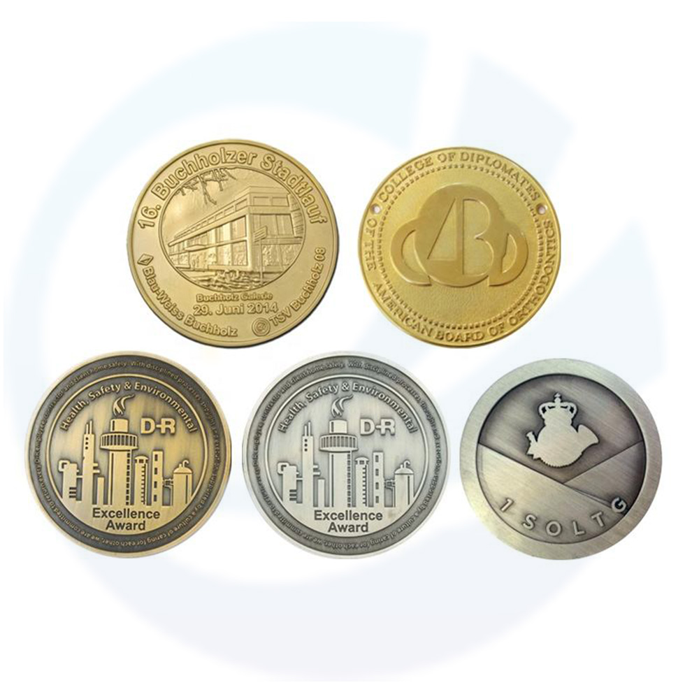 benutzerdefinierte Zinkmetall -Sublimation Blankher Herausforderung Armee sammelbare glückliche Metall -Souvenir Alte Silbermünzen
