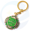 Großhandel YC Geschenke Factory Machen Sie personalisierte Schlüsselanhänger 3D -Gravel Russland Company Logo Bronze Metallmedaille Abzeichen Keyrings Benutzerdefinierte Schlüsselbeine