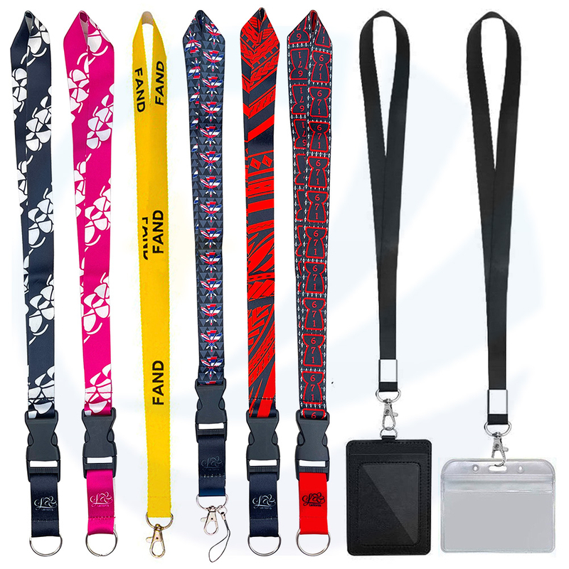 Kein Mindestbestellhersteller Großhandel personalisierte leere Sublimation Drucken Polyester Hals Custom Lanyards mit Logo Custom