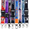 Werbe Sublimation Printing Polyester Lanyards Custom Logo Lanyard Neckriemen mit Clip