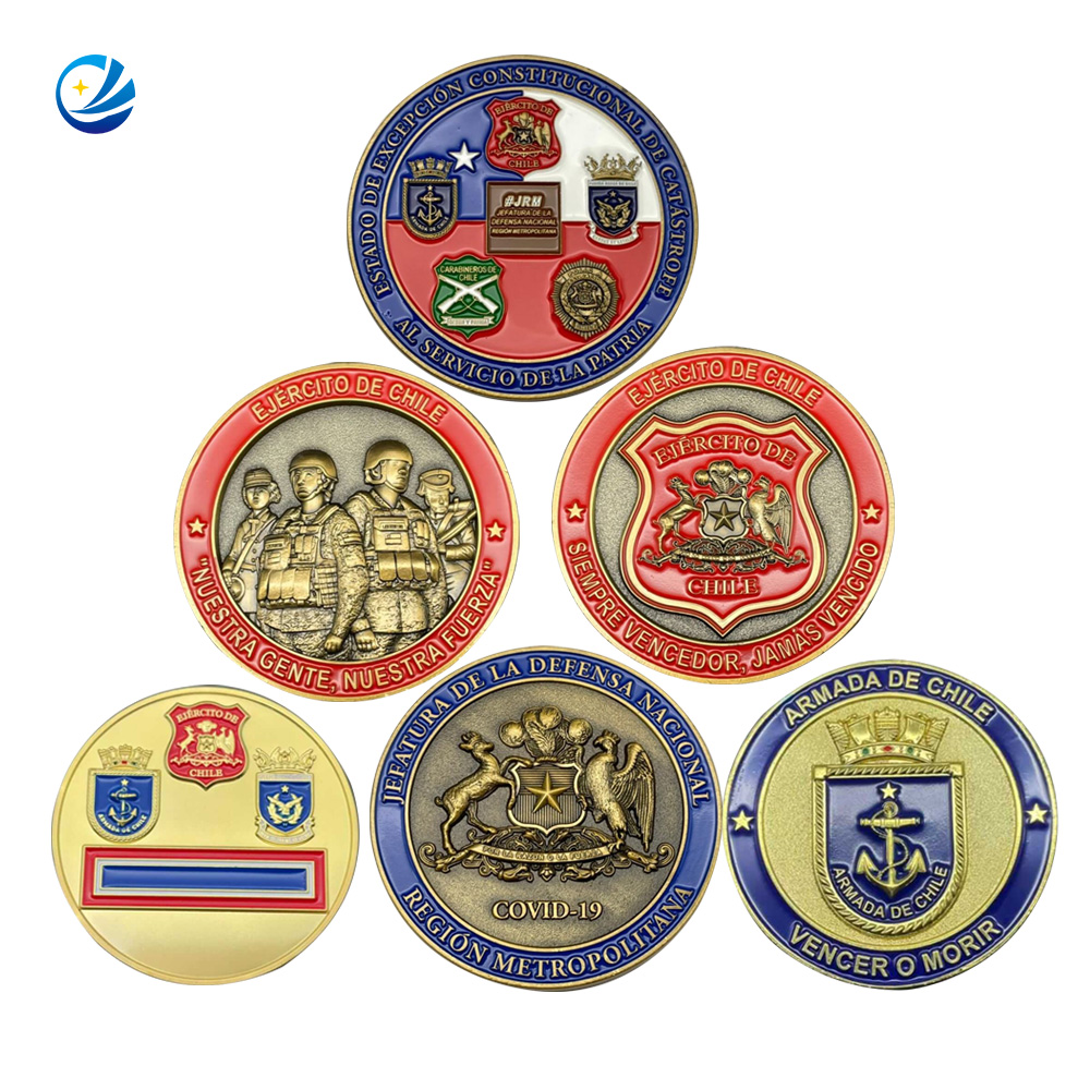 Hersteller Custom Keine Mindestmetall Militärmünze Stempel Casting 3D Blankarme Armee Emaille Münzen Marine Luftwaffe Messing Silber Feuerwehrmann Souvenir Challenge Coin