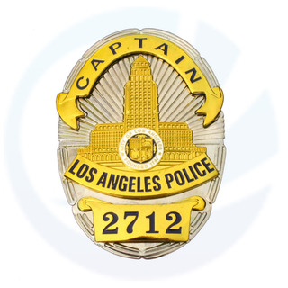 LAPD Los Angeles Captain Police Badge Replica Film Requisiten mit Nr. 2712