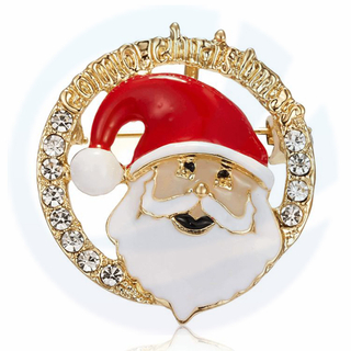 Customized Christmas Emblem, Urlaubsdekoration 3D -Stifte, Reversnadel