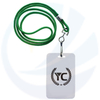 Sublimation Softs Polyester Baumwolle Feste Farbe USB -Schlüsselkette Whistle ID -Kartenseil Lanyard