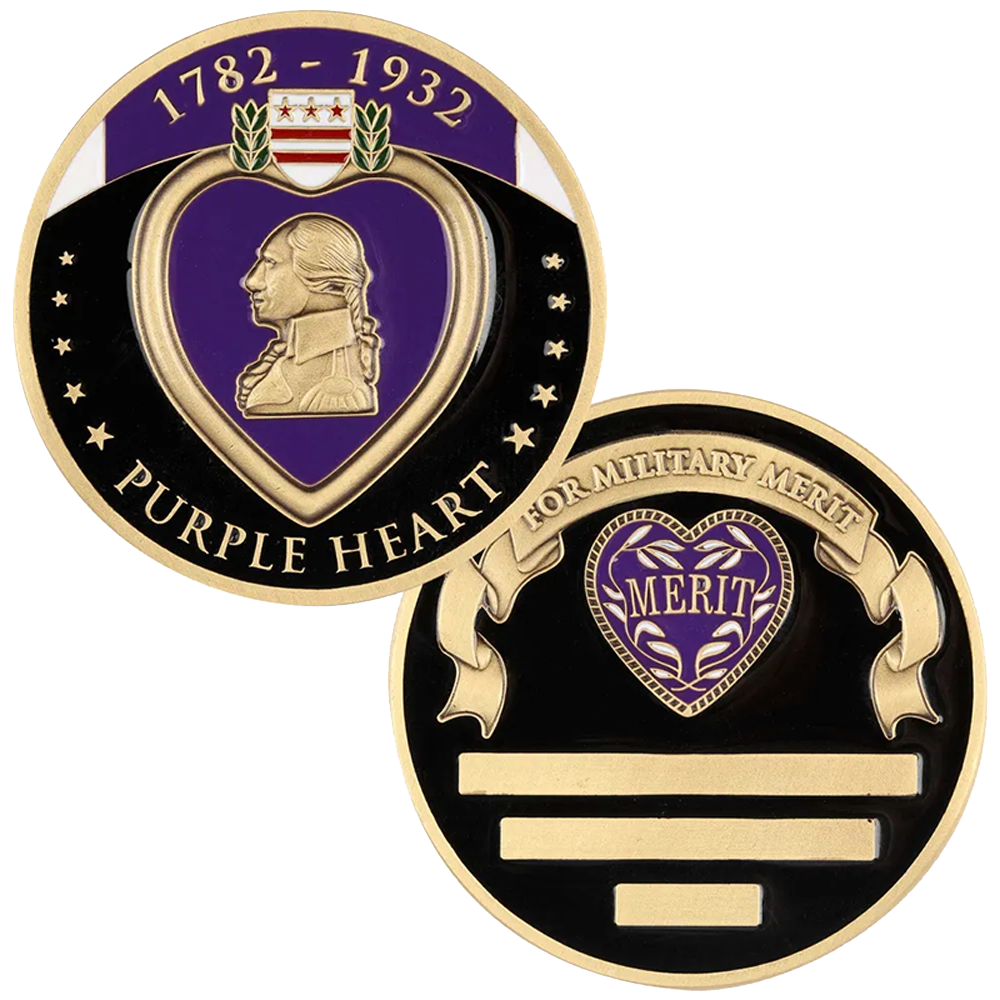 Purple Heart Challenge Coin