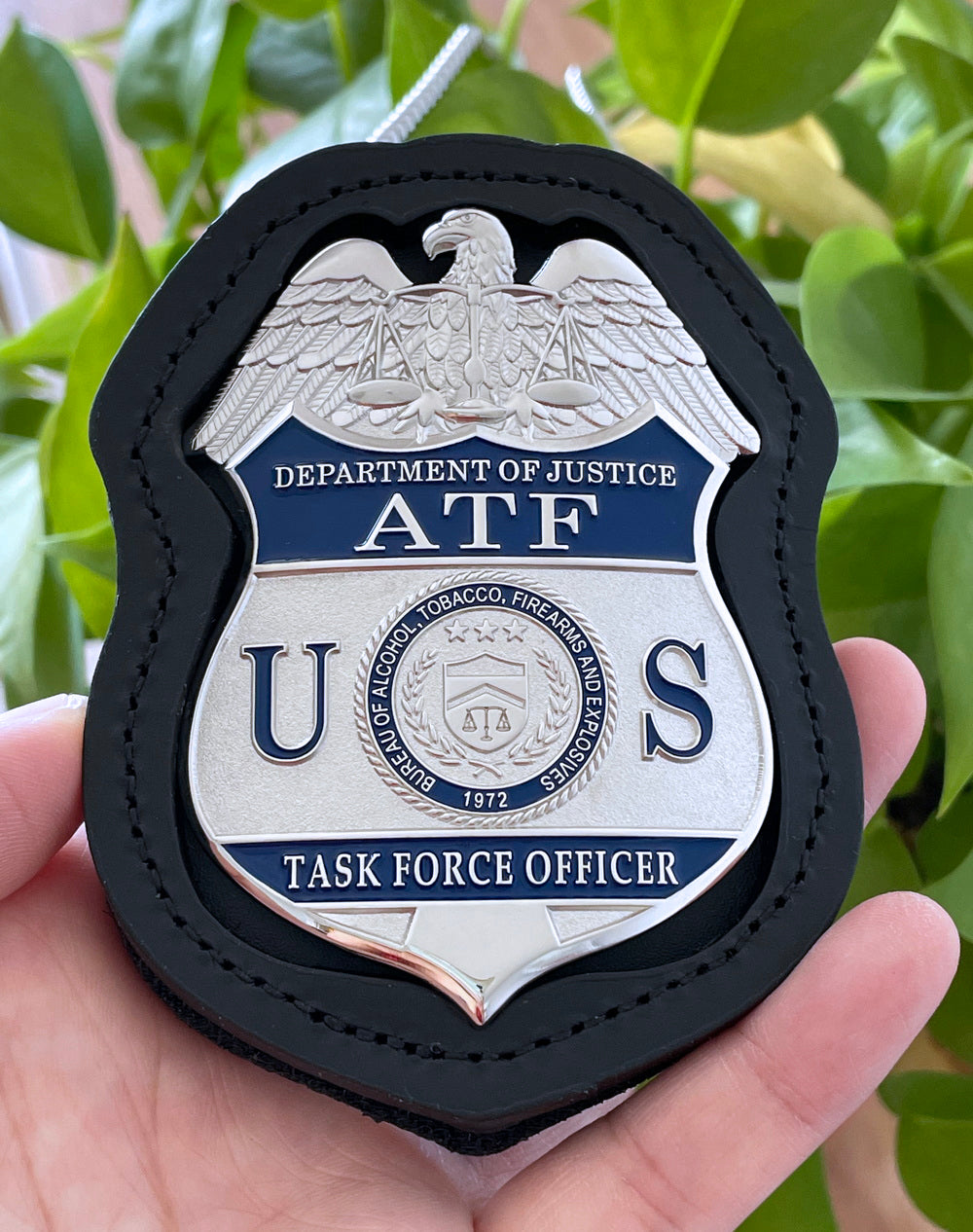 US ATF TFO Task Force Officer Badge Solid Copper Replica Film Requisiten