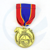 Keine minimale Bestellung maßgeschneiderte leere Ehrenabzeichenmedaille Metall -Gold -Auszeichnung und Abzeichen
