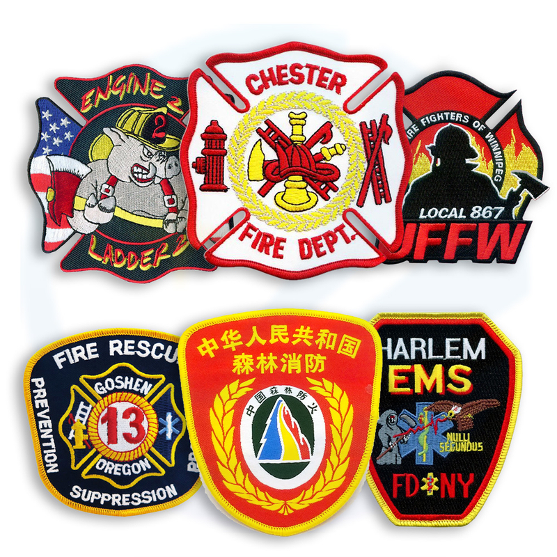 Benutzerdefinierte Feuerwehrmesser Stickpatches