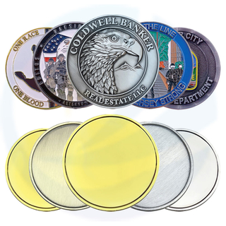 Custom Metal 3D Gedenkblanks Messing Gold Silber Custom Challenge Münze für Lasergravur