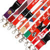 Werbe Sublimation Printing Polyester Lanyards Custom Logo Lanyard Neckriemen mit Clip