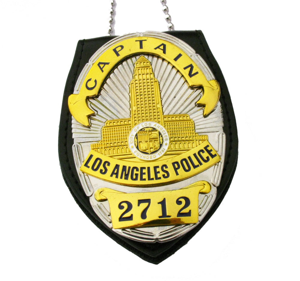 LAPD Los Angeles Captain Police Badge Replica Film Requisiten mit Nr. 2712