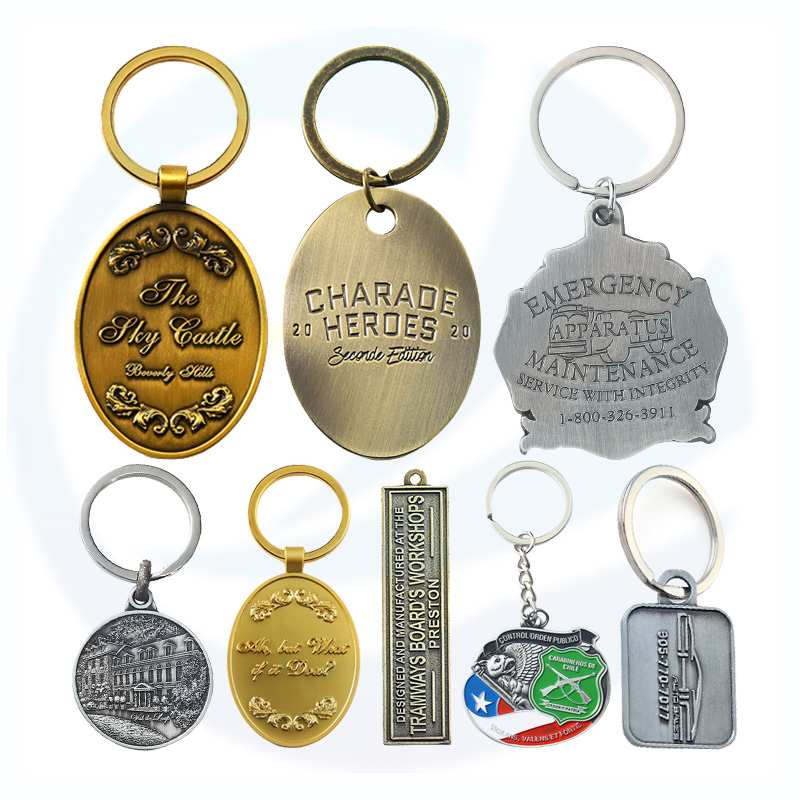 Wholesales Saudi -Arabien -Firma Logo Souvenir Keyring benutzerdefinierte doppelseitige Emaille -Schlüsselbund für Geschenk