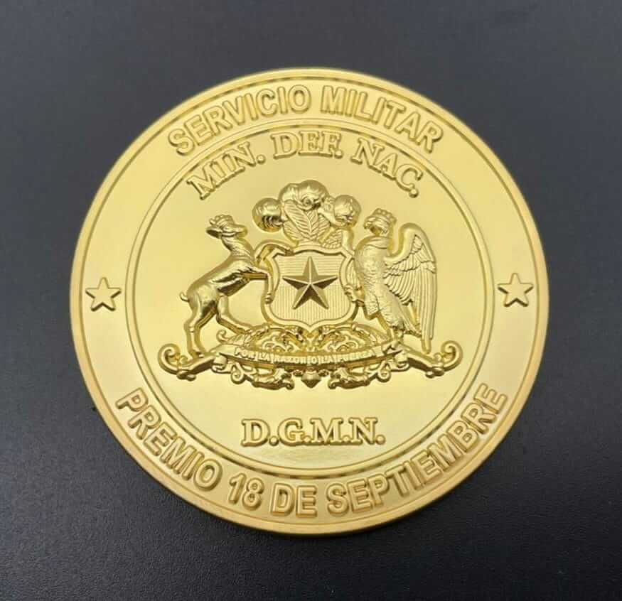 Custom Billig Gold Gravur Metall Zink Legierung Gedenk Chile Münzen Chilean Challenge Logo Münzhersteller Verkauf