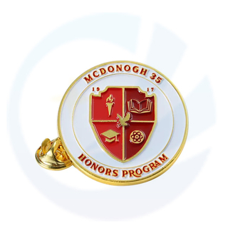Custom Gold 3D Soft Email Lapel Pins McDonald's Honors Program, Abschluss, Schule, Aktivitäten Souvenirs Wäschehutstifte