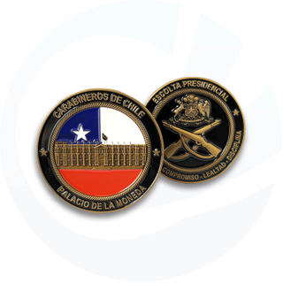 Flagge der Chile Military Rifle Challenge Coin