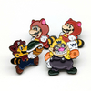 Reversabzeichen Etiketten Großhandel Super Mario Cartoon Anime Pin Mario Bros Emaille Pins Super Mario Metal Pin für Souvenir