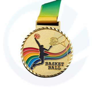 Trophäen und Medaillen Sportbasketballmedaillenmedaillendesign mit großem Preis