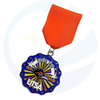 Texas Personalisierte eigene Design Fiesta Medaillon Halskette Medallas Kurzband Carnival Metal Award Orden Medal of Honor Texas